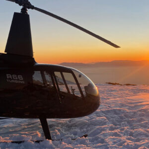 Atardecer en Cerro Provincia en Helicóptero
