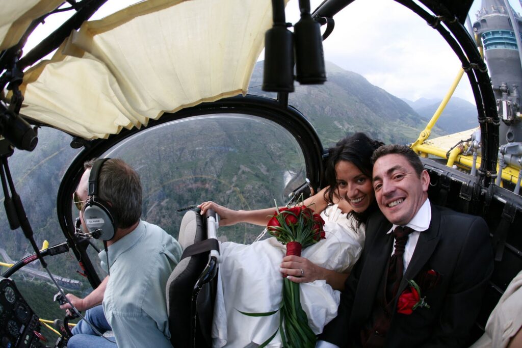 Llegada en Helicóptero a tu Boda
